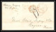 36213 1851 Steamer Niagara Paid New York Usa Cognac Charente Marque Postale Maritime Cover Schiffspost Lettre LAC - Entry Postmarks