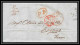 36046 1848 Barnstaple England Port Payé PAID Cognac Charente Marque Postale Maritime Cover Schiffspost Lettre LAC - Entry Postmarks
