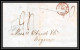 36032 1840 Londres London England Cognac Charente Marque Postale Maritime Cover Schiffspost DISCOUNT - Entry Postmarks