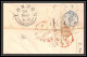 36009 1838 England Manchester Via London Cognac Charente Marque Postale Maritime Cover Schiffspost Lettre LAC Bateau - Marques D'entrées