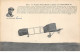 Avions - N°68562 - Le Biplan Paulhan En Plein Vol (Octavie 3) - ....-1914: Vorläufer