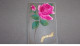 Fantaisie - N°75666 - Bonne Fête - Rose - Carte En Relief Et En Tissu - Autres & Non Classés