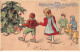 Fantaisies - N°78253 - Fröhliche Weihnachten - Enfants Découvrant Un Sapin Décoré - Carte Gaufrée - Autres & Non Classés