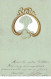 Illustrateur - N°76509 -  Kirchner ??? - Portrait D'une Jeune Femme Dans Un Médaillon - Carte Gaufrée - Kirchner, Raphael