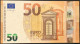 50 Euro 2° Serie Italia  S031 D2 - SD4542... FDS Draghi - 50 Euro