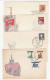 8 Diff 1957-1962 FDCs POLAND Covers  Fdc Stamps Cover - FDC