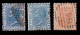 ITALY STAMPS.1867-77.K.Victor Emmanuel II .NOS.YVERT 23-23a-24.USED. - Usati