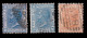 ITALY STAMPS.1867-77.K.Victor Emmanuel II .NOS.YVERT 23-23a-24.USED. - Oblitérés