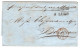1858 - Lettera Da Messina Per Bordeaux - " Vapeur Direct .. "  + Entrée  " D. SICILES MARSEILLE. A. M. H " Rouge - Marques D'entrées