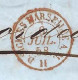 1858 - Lettera Da Messina Per Bordeaux - " Vapeur Direct .. "  + Entrée  " D. SICILES MARSEILLE. A. M. H " Rouge - Entry Postmarks