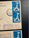 1980 MOSCOW OLYMPICS  TORCH RELAY DUBLLE PRINT OF RED TEXT ON THE STAMPS  VERY RARE RRR - Sommer 1980: Moskau