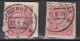 JAPAN 1914 - 2 Stamps With Russian Cancellation - Gebraucht