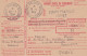 France Cours D'instruction Cours Pratique Orléans Loiret 1954 Mandat Carte De Versement Chargé Pour Rue Grenelle Paris 6 - Instructional Courses