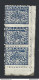 1946 NEPAL, SG N° 62+62a  32 P. Blu MH/* COPPIA NON DENTELLATA - Nepal