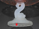 Delcampe - -BELLE COUPE/PIED CRISTAL BACCARAT PIED DAUPHIN COUPE ROSE Mod. Renaissance  E - Vetro & Cristallo