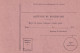 France Cours D'instruction Cours Pratique Orléans Loiret 1954 Mandat Poste International Recommandé Pour La Belgique - Cursussen