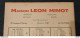 1946. La Louvière CALENDRIER Maison Léon Minot JAMBON/BOYAUX/SALAISONS/EPICES 20 BOULEVARD MAIRAUX - Grossformat : 1941-60