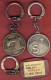 ** LOT  3  PORTE - CLEFS  SINGER ** - Key-rings