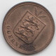 Guernsey Coin 2 Double 1899 - Condition Extra Fine - Guernesey