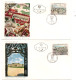 Österreich 1964 MiNr.: 1164-1171 Satz WIPA Ersttag 8 Briefe FDC Scott: Scott:306-313 YT: 1001-1008 Sg: 1428-1435 - FDC