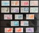 MEXICO 1950-54 Defins. GOBIERNO MEX Wmk AIRMAILS & More Scott C186-C198 E10 E12 G11 Read Descr. - Mexique