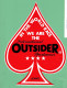 Sticker - IN  THE WORLD RACE WE ARE THE International OUTSIDER Sportswear - JEANS - Autocollants