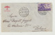 BUSTA SENZA LETTERA -VIA AEREA - GOBA HARAR DEL 1938 SOMALIA ITALIANA VERSO BOLOGNA WW2 - Marcofilie (Luchtvaart)