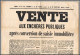 51195 Drome Nyons Etudes Thiers Sisteron Cotte Vente Encheres Pulique 1905 Immobilere 1908 Affiches Document - Decrees & Laws