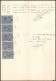 51071 Copies Dimension Y&t N°9 Syracusaine X8 1891 Drome Buis-les-Baronnies Timbre Fiscal Fiscaux Sur Document - Covers & Documents