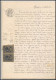 51051 Drome Nyons Copies Dimension Y&t N°6 Paire Syracusaine 1885 Timbre Fiscal Fiscaux Sur Document - Storia Postale