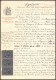 51042 Drome Nyons Copies Dimension Y&t N°5 Syracusaine Bande De 3 1883 Timbre Fiscal Fiscaux Sur Document - Brieven En Documenten