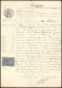 51019 Drome Buis-les-Baronnies Copies Dimension Y&t N°9 Syracusaine 1891 TB Timbre Fiscal Fiscaux Sur Document - Cartas & Documentos