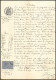 51013 Drome Buis-les-Baronnies Copies Dimension Y&t N°9 Syracusaine 1892 TB Timbre Fiscal Fiscaux Sur Document - Storia Postale