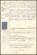 51008 Vaucluse Apt Copies Dimension Y&t N°9 Syracusaine 1887 TB Cachet Bleu Timbre Fiscal Fiscaux Sur Document - Brieven En Documenten
