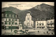 64 - LARUNS - LA PLACE ET L'EGLISE - HOTEL DES TOURISTES - Laruns