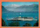 A654 / 095 Suisse Bateau Salon Italie Et Les Dents Du Midi - Au