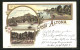 Vorläufer-Lithographie Hamburg-Altona, 1893, Blankenese Mit Süllberg, Nienstetten, Neumühlen  - Altona