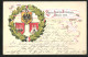 Künstler-AK Hamburg-Altona, Zehntes Deutsches Bundeskegeln 1902, Wappen Im Kranz  - Bowling