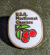 M Pins Pin's USA Us Nw Northwest Cherries Cerise Lapel Pin Badge Cherry Tree - Levensmiddelen
