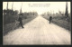 AK Circuit De La Sarthe 1906, Ligne Droite Après La Fourche, Autorennen  - Other & Unclassified