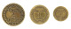 50 Cents - 1 Franc - 2 Francs  Année 1922 - Sonstige & Ohne Zuordnung