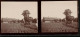 Stereo-Fotografie Unbekannter Fotograf Und Ort, Bauernhaus Mit Feld, Landschaftsidyll, Amateur Fotografie  - Photos Stéréoscopiques