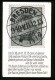 AK Kurioses Datum 11.12.1913, Briefmarke  - Astronomy