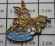 512H Pin's Pins / Beau Et Rare / SPORTS / FOOTBALL EURO SUEDE 192 LAPIN LIEVRE FFF FEDERATION FRANCAISE DE FOOTBALL - Fussball