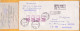 1998  Ukraine  Registered Letter Ukraine-Moldova, KOTOVSK, Odessa, Receipt Of Acceptance Of The Letter. - Ukraine