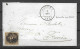 OBP6 Op Brief Uit 1854 Verzonden Vanuit Mettet (D28 !) Naar Flavion, Met Vertrek- En Aankomststempel (Dinant) - 1851-1857 Medaillen (6/8)