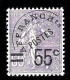 FRANCE - SEMEUSE LIGNÉE  PRÉOBLITÉRÉ N° 47 ** - MNH - SURCHARGE FINE - LUXE - 1893-1947