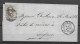 OBP10A (met Bladboord) Op Brief Uit 1860 Verzonden Vanuit La-Louviere Naar Soignies, Met Vertrek- En Aankomststempel - 1858-1862 Médaillons (9/12)