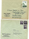 CH - 165 - 4 Enveloppes Saar - Covers & Documents