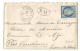 Enveloppe + Lettre 1873 Montoire Sur Le Loir 41 Vers Azé 71 Vendome Chateau  Minieres Marie De Tarragon BM Losange 2500 - 1871-1875 Ceres